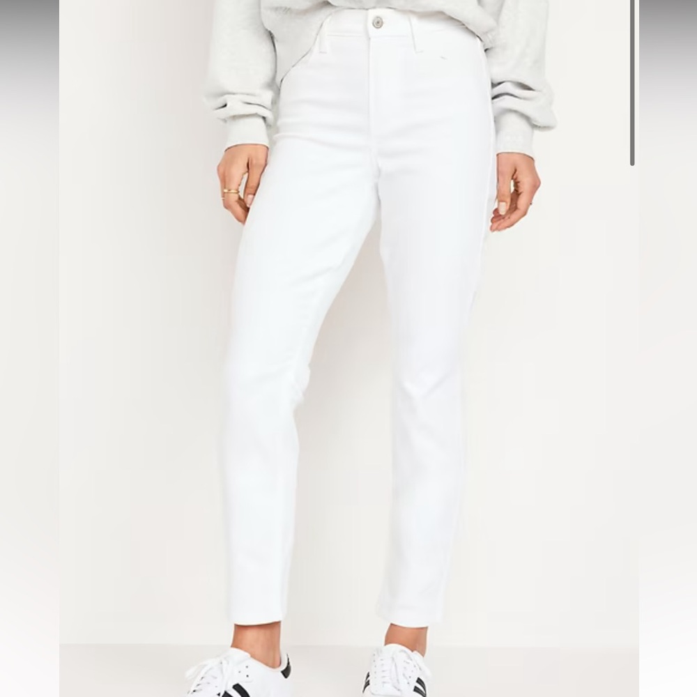 Old Navy Women's White Ankle Jeans